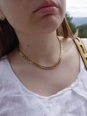 Beautiful Ladies Ciro Gold Plated Two Strand Necklace